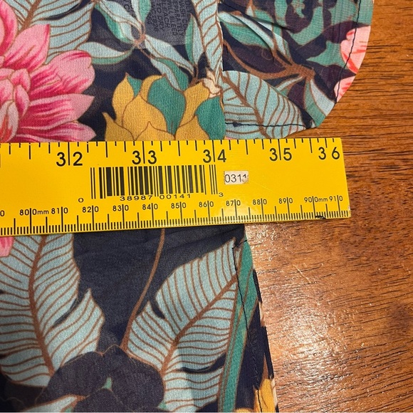 NWT Umgee floral duster size XL pink blue ruffle - Picture 6 of 7